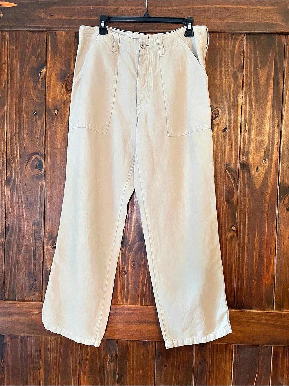 J.Crew Straight Leg Linen Cotton Pants Waist 33x30
